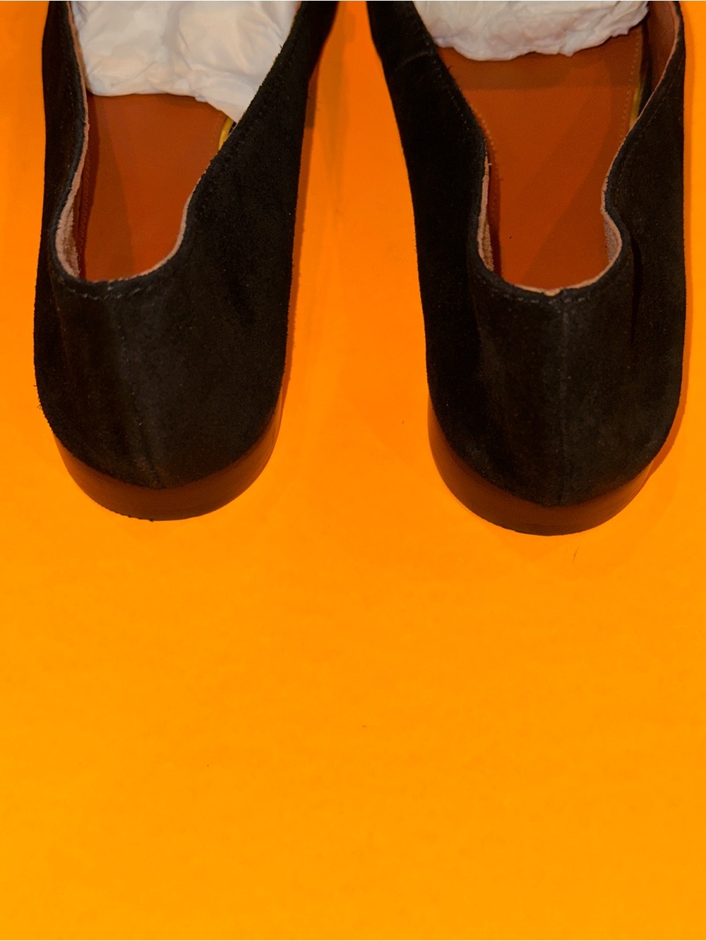 Tory Burch Miller Black Suede Loafers w/Gold Accent Size 8 M Slip-On - Picture 4 of 8